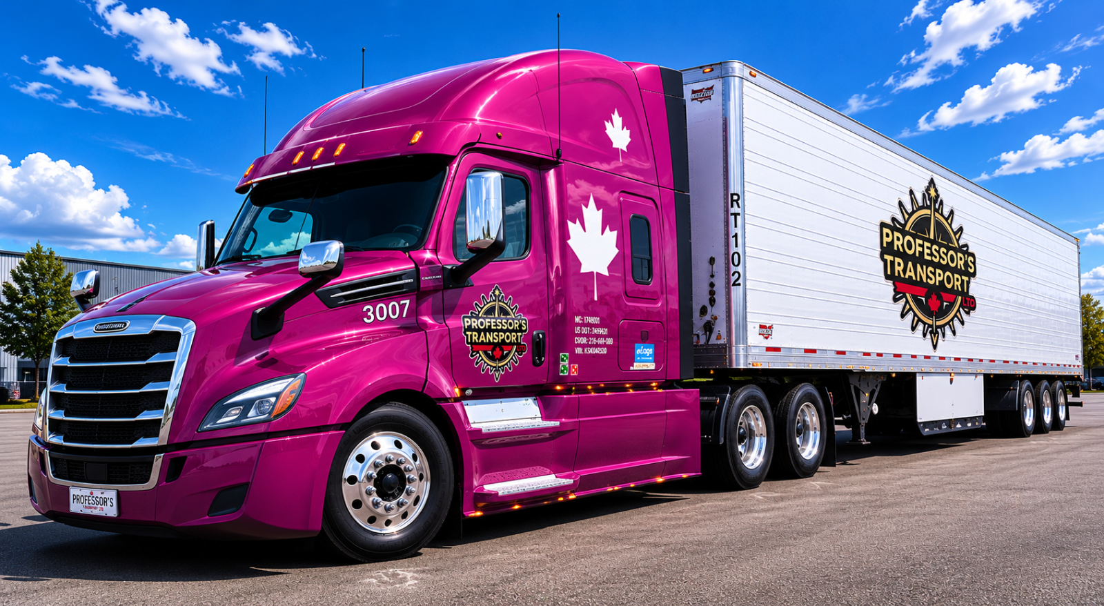 Professor's Transport unit 3003 Freightliner 53′ dry van